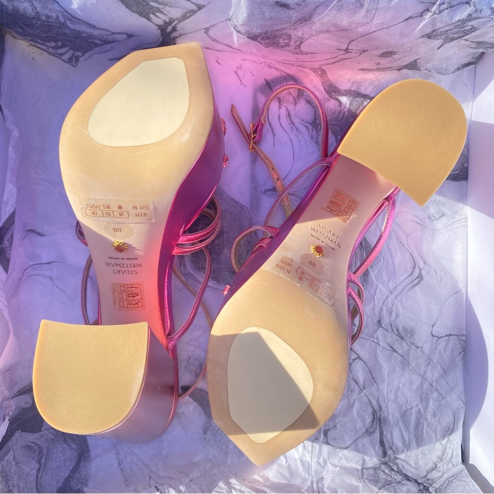 Stuart Weitzman Barelythere Squarehigh Platform S… - image 8